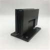 Bisagra de baño de color negro con acabado satinado de lujo de acero inoxidable Bisagra de vidrio para puerta de ducha de vidrio de pared