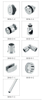 Accesorios para puertas corredizas de vidrio Accesorios de hardware del sistema