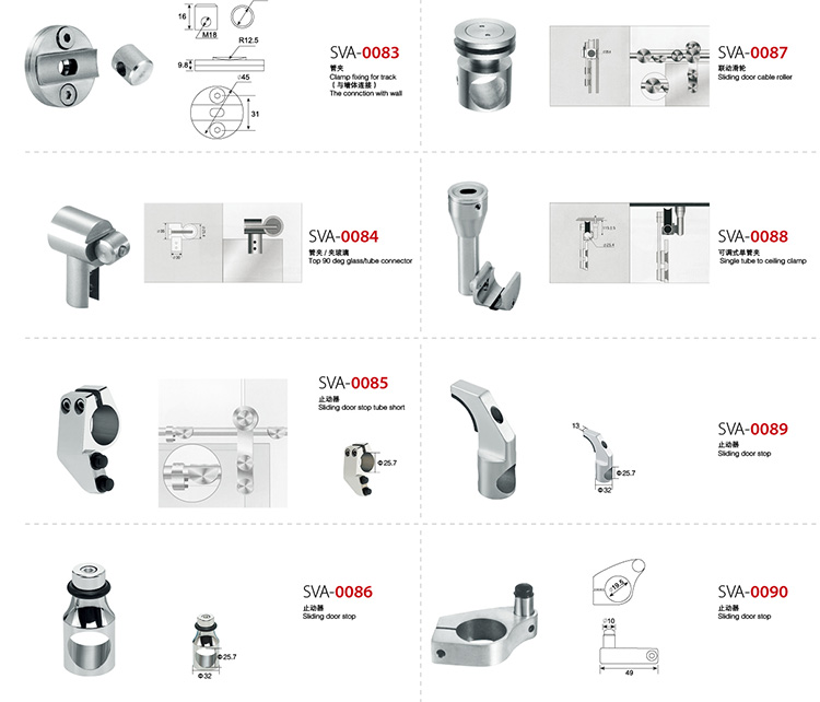 herrajes para puertas corredizas de vidrio