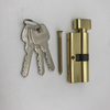 Cerradura de cilindro de cerradura de puerta de perfil europeo de seguridad superior de latón dorado