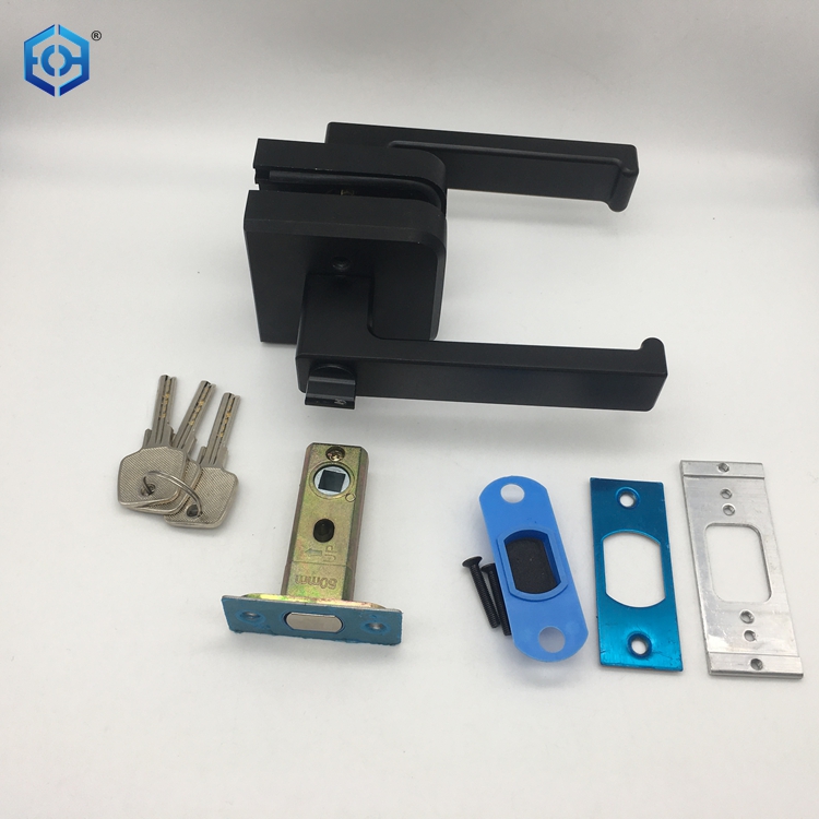 Mech&oacute;n de puerta de vidrio negro mate