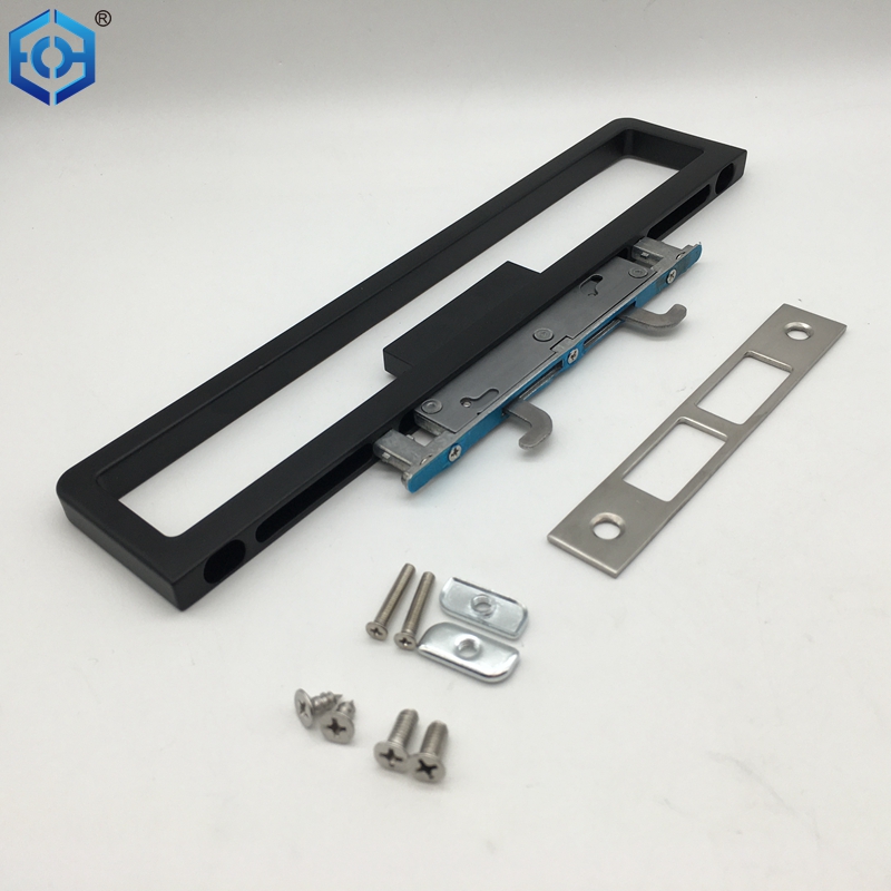 Puerta corredera de aluminio extremadamente estrecho puerta de aluminio un solo vidrio de vidrio doble de vidrio de gama alta de gancho de gancho de doble muñeca de muñeca de muñeca