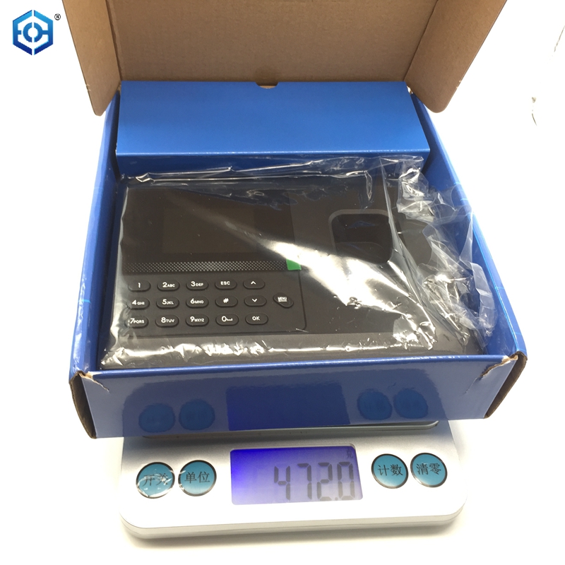 reloj de tiempo de empleado con huella digital