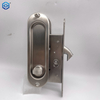 Bargas únicas de acero inoxidable Bloqueo de puerta corredera CLAQUETA INVISIBLE Mango empotrado Puerta de hardware de hardware 