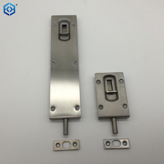 Cerradura de puerta de seguridad de acero inoxidable con perno rasante de puerta doble fácil de instalar cuarto de baño