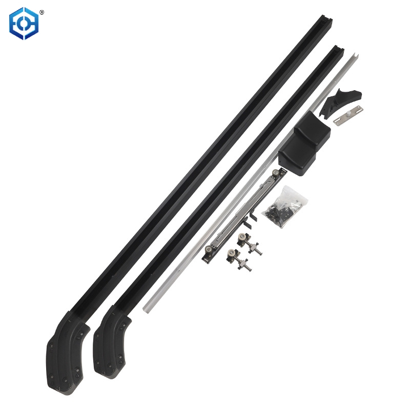 Sistema de puerta corrediza de aleación de aluminio, diseño moderno, pista oculta, herrajes para puerta de Granero de dormitorio Interior para Hotel