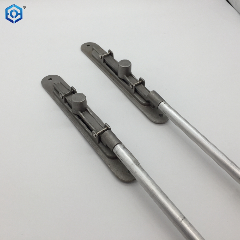 Cerradura de perno deslizante resistente oculta de acero inoxidable plateado con varilla de aluminio