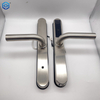 Contraseña de bloqueo de huellas dactilares Poorknob ajustable plateado impermeable para apartamento