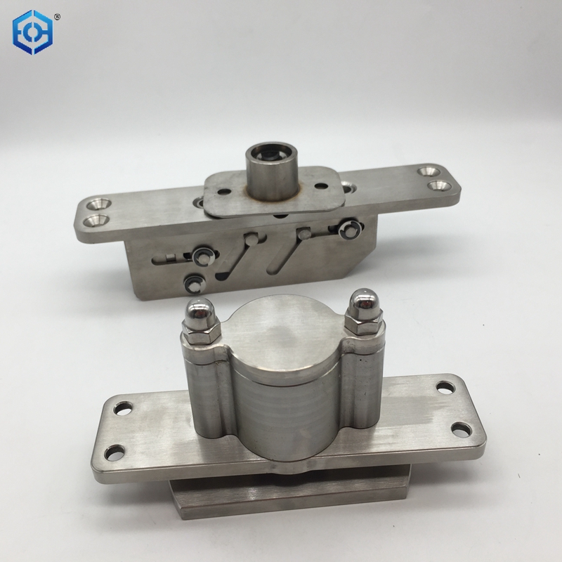 Accesorios de Hardware central de puerta compensada de baño de acero inoxidable, resorte de piso de 500kg, bisagra de puerta con eje de cielo giratorio de 360 grados