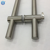 Cilindro de acero inoxidable y tirador de puerta de cristal, tirador de escalera de bloqueo