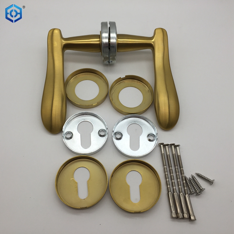 Hardware de la puerta de bolsillo dorado
