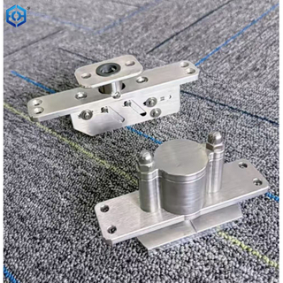 Accesorios de Hardware central de puerta compensada de baño de acero inoxidable, resorte de piso de 500kg, bisagra de puerta con eje de cielo giratorio de 360 grados