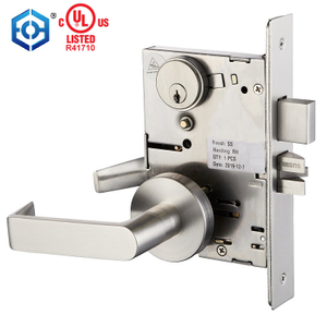 Lista de UL Lista de hardware de hardware de puerta estándar de estilo estadounidense para la escuela universitaria