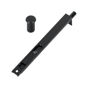 Perno de puerta rasante oculto de latón macizo de seguridad negro para puerta principal 