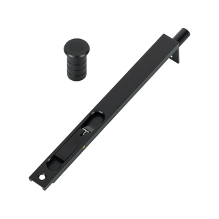 Perno de puerta rasante oculto de latón macizo de seguridad negro para puerta principal 