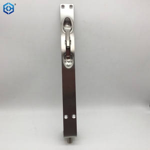 Perno rasante de acción de palanca para puertas francesas de acero inoxidable satinado de 300 x 25 mm