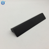 Tiradores de borde de dedo de aluminio negro, manija de perfil de cocina para muebles, cajón, armario, muebles de cocina