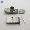 Hardware de partición de inodoro de acero inoxidable 316, indicador de pestillo deslizante, bloqueo de giro de pulgar