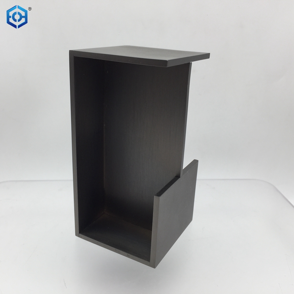 Tirador de puerta empotrada de acero inoxidable negro arma deslizante y manija de puerta empotrada