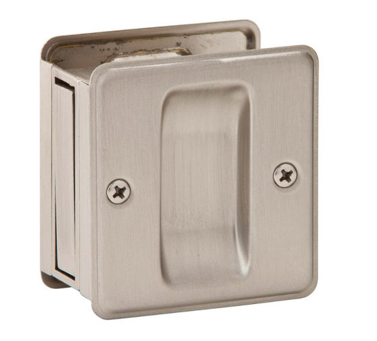 Schlage Lock Dr Lock Cerradura para puerta corrediza de níquel satinado Pestillo de privacidad para puerta corrediza