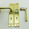 Manija de puerta de panel de latón con acabado dorado (CS004)
