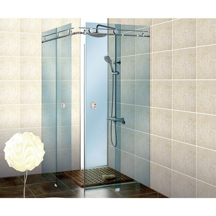 Juego completo de accesorios de baño con montaje de vidrio para puertas corredizas