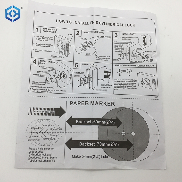 Cilindro de la perilla de la puerta