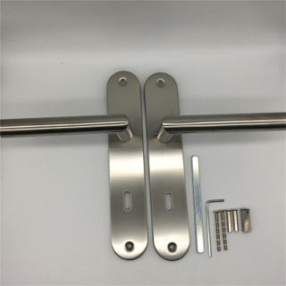 Manija de puerta Placa larga Manija de puerta interna interna Manija de puerta de baño Manija de puerta redonda BB