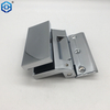 Bisagra de pivote de vidrio de aluminio cromado para vidrio de vidrio interior de vidrio a la pared