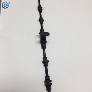 Hardware con acabado de latón antiguo, perno de cremona de latón estilo cuentas de 2 pies para gabinetes