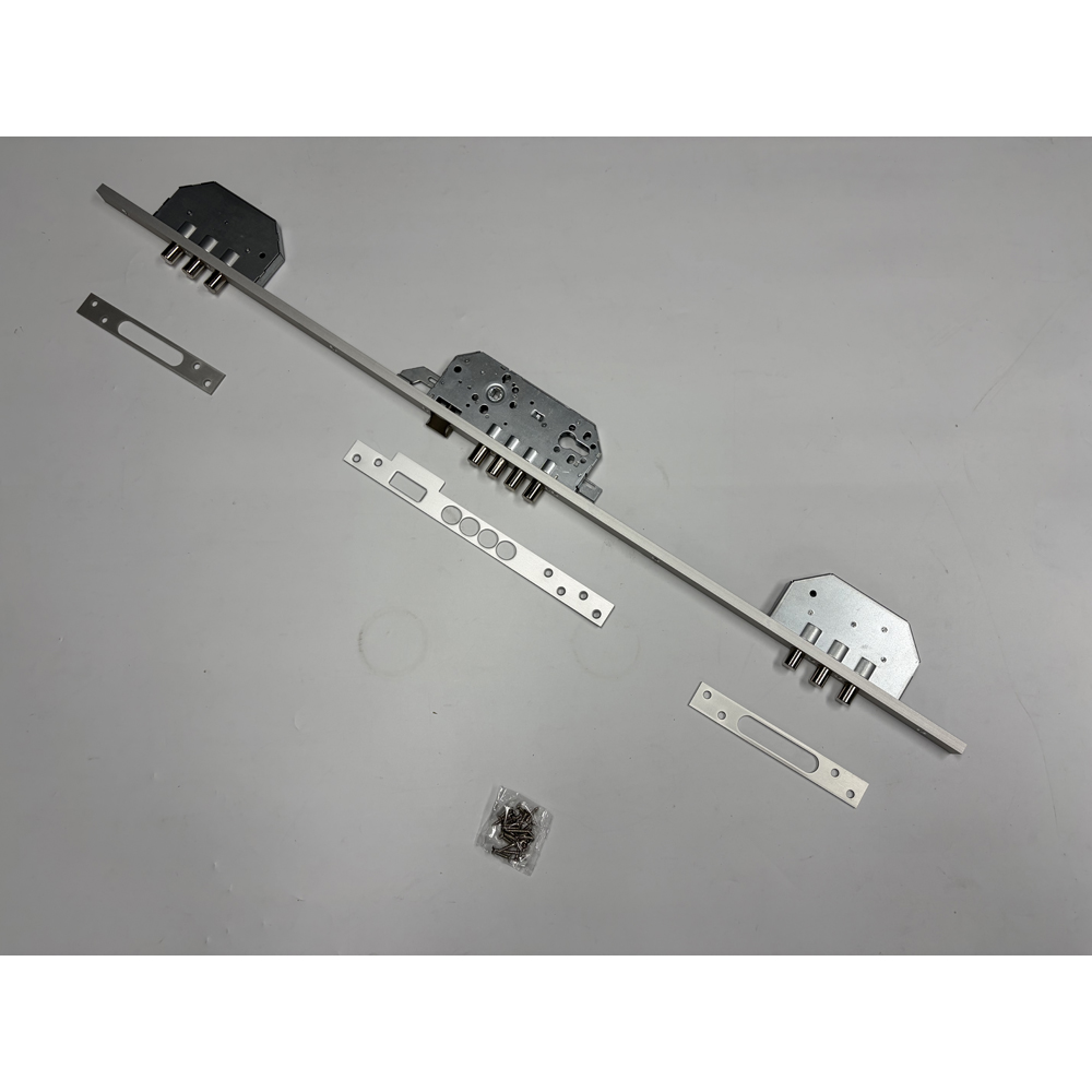 Cerradura de embutir multipunto estilo europeo 3, cuerpo de seguridad de puerta de acero sin llave para puertas de madera, respaldo de 50mm