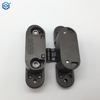 Bisagra de puerta oculta gris de acero inoxidable con cierre suave ajustable 3D moderna para puertas de madera Capacidad de 100 kg Ángulo de apertura de 180 2 mm