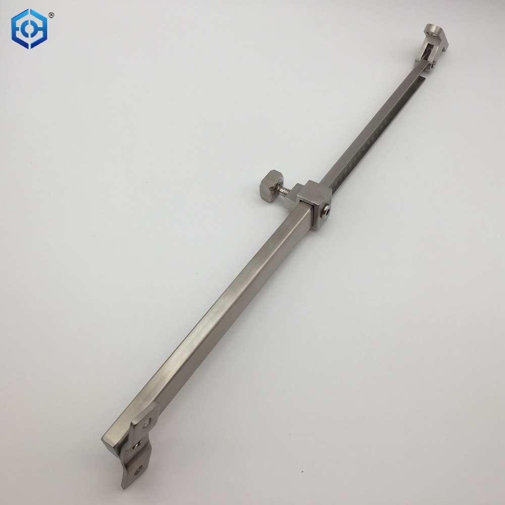 Soporte para ventana abatible, pestillos de seguridad de acero inoxidable para ventana, soporte de viento telescópico ajustable