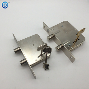 Cerraduras de embutir con manija de zinc, cuerpo de cerradura de puerta de Argentina, acabado en níquel satinado estándar de calidad europea