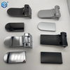 Silventa de aluminio plateado a la bisagra de pivote de vidrio de pared para puerta de vidrio interior 