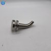 Satin Nickel Brass Glass Mount Patch Toilel Hook 