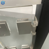 Plegado sin marco Plegado trasero inclinado a un lado Duración duradera Acero inoxidable Bisagra de puertas de vidrio de 90 grados 