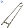 Tirador de escalera con cerradura de diseño, de acero inoxidable cepillado, 52-7/8" 