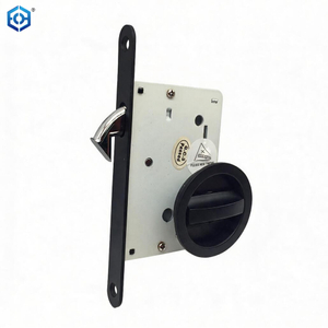Cerradura de embutir, cerradura de puerta corredera con brújula, baño, WC para puertas corredizas de madera