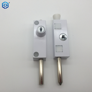Puerta de patio corrediza blanca multiusos con llave y cerradura de perno
