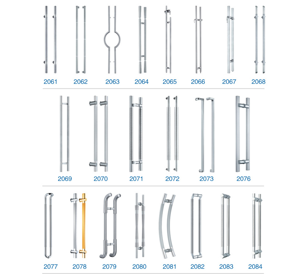Manija de puerta de cristal de los muebles de cristal del lat&oacute;n del nuevo producto