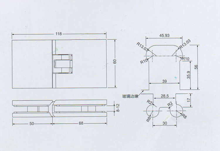 Bisagras hidr&aacute;ulicas de 180 grados