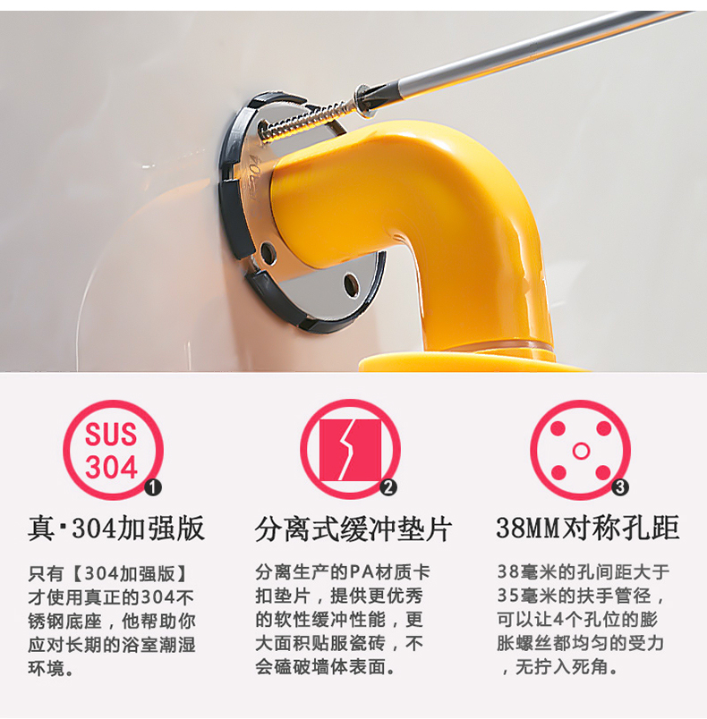 barras de ba&ntilde;o de ba&ntilde;o de ADA