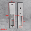 SN Aleación de zinc BK Puerta corrediza de madera Cuarto de baño Cerradura de puerta de inodoro corrediza con indicador