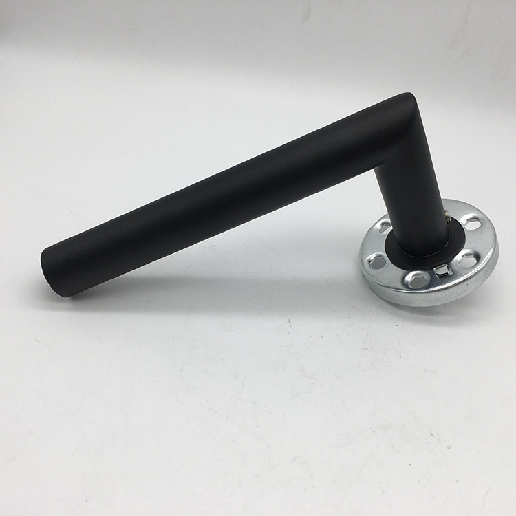 Manija de la puerta de la palanca de baño interior para la puerta de privacidad de acero inoxidable satinado con pestillo ajustable de 60 mm a 70 mm.