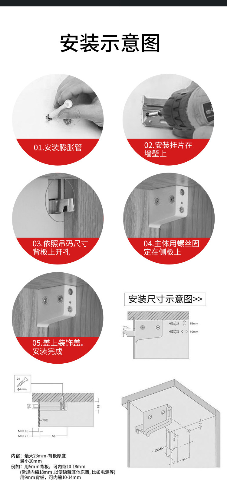 Gabinete de cocina soporte entre par&eacute;ntesis