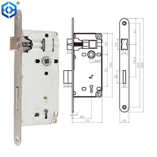 Estilo italiano 4575 Cuerpo de bloqueo mecánico de bloqueo de mortaja con llave 