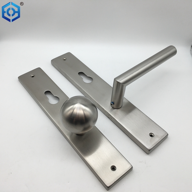  Manija de la puerta SSS en la placa posterior con giro del pulgar para 70 morticitos de bloqueo