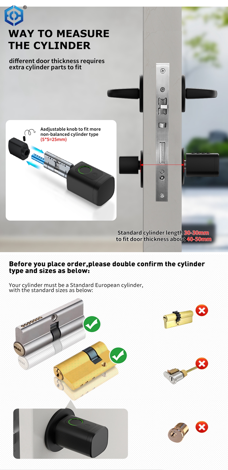 Cilindro de bloqueo de perfil europeo
