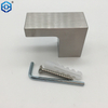Manijas de puertas de vidrio de baño de acero inoxidable sólido.